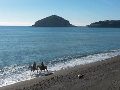 der Marontistrand Ischia im Winter