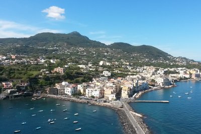 Insel Ischia Blick von dem Castello Aragonese 