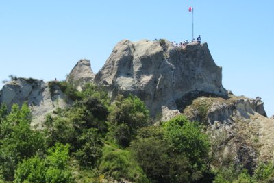 die Spitze des Monte Epomeo auf der Insel Ischia
