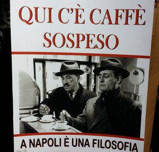 Caffè sospeso in Neapel 