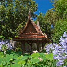 der Thai Saal im botanischen Garten la Mortella