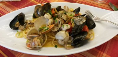 leckere Spaghetti mit Muscheln