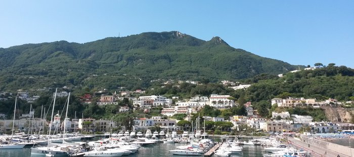 Aussicht auf die Gemeinde Casamicciola Terme Insel Ischia