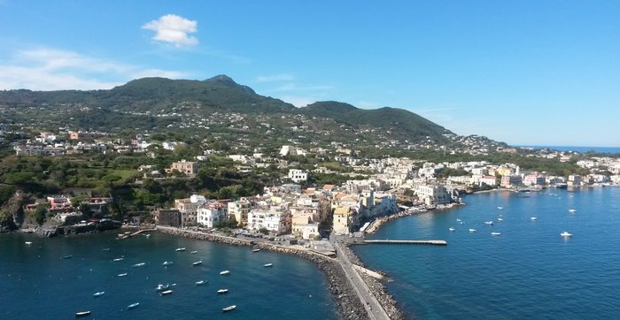 Insel Ischia Blick von dem Castello Aragonese 