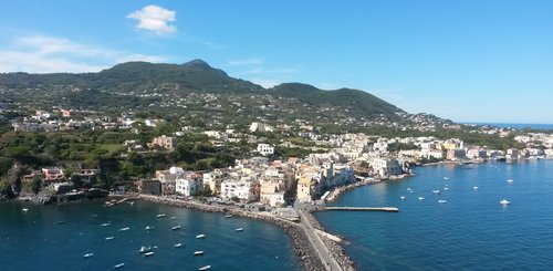 Insel Ischia Blick von dem Castello Aragonese 