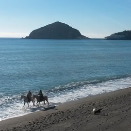 der Marontistrand Ischia im Winter