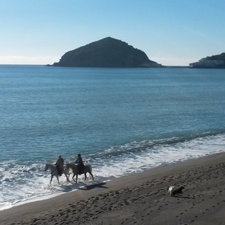 der Marontistrand Ischia im Winter