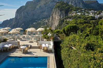 Hotel Villa Brunella Pool mit Meerblick