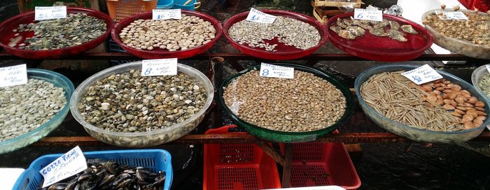 Meeresfrüchte auf der Fischmarkt Neapel 