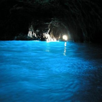 die blaue Grotte von Capri, Gemeinde Anacapri