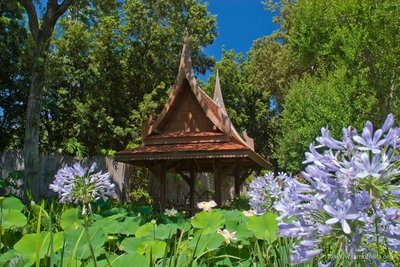 der Thai Saal im botanischen Garten la Mortella