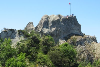 die Spitze des Monte Epomeo auf der Insel Ischia