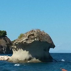 Der Pilz, das Wahrzeichen der Gemeinde Lacco Ameno, Insel Ischia