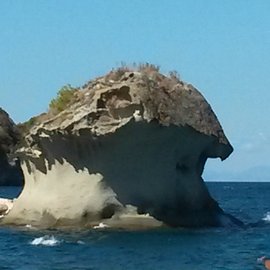 Der Pilz, das Wahrzeichen der Gemeinde Lacco Ameno, Insel Ischia