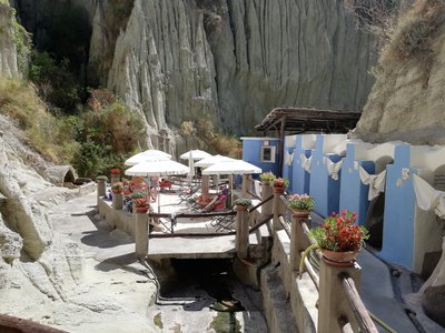 die antike Therme von Cavascura am Maronti Strand