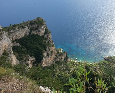 Wanderweg auf der Insel Capri