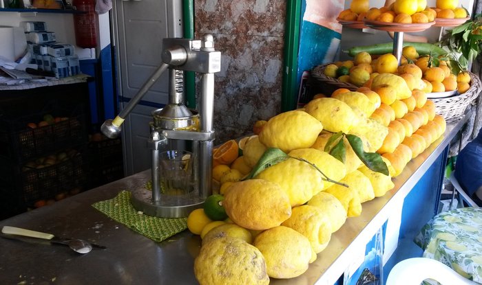Zitronen-Orangenstand auf Ischia