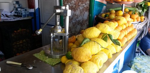 Zitronen-Orangenstand auf Ischia